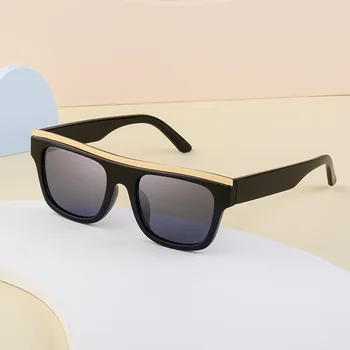 Солнцезащитные очки в стиле стимпанк, мужские 2023, роскошные брендовые дизайнерские ретро-трендовые солнцезащитные очки, женские квадратные очки для вождения с антибликовым покрытием, мужские
