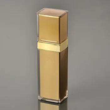 50 мл золотой квадратной формы бутылка с пресс-насосом, лосьон, эмульсия, сыворотка, основа, эссенция, тонер, отбеливающий косметический уход за кожей, pacxking