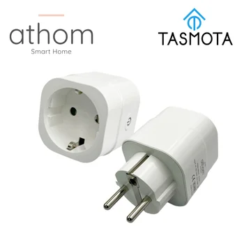 Athom Smart Home С предварительной прошивкой TASMOTA WiFi Plug Работает с домашней вспомогательной системой контроля потребления электроэнергии 16A
