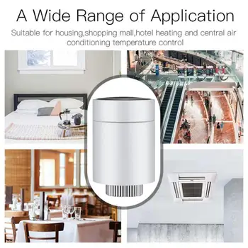 Умный клапан привода радиатора Tuya ZigBee 3.0 с цифровым ЖК-дисплеем Поддержка дистанционного управления Alexa Google Home SmartLife App