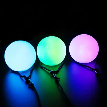 Шары для танца живота RGB Glow LED POI Брошенные шары для Танца живота Ручной реквизит Аксессуары для сценического представления POI 2 штуки = 1 пара