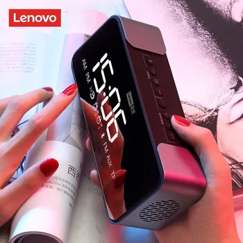 Lenovo L022 Bluetooth Динамик Супер Тяжелый Сабвуфер Высокое Качество Звука Милый Мини Динамик С Двойной Функцией Будильника Оптом
