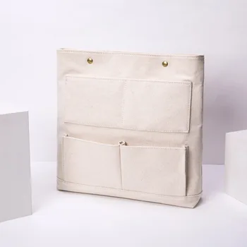 Внутренний Косметический Органайзер для макияжа Большой Емкости, сумка-тоут, Холщовая сумка-вкладыш с отделением, подходящая для сумок-рюкзаков