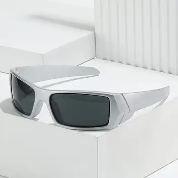 Модные прямоугольные солнцезащитные очки Для женщин, мужчин, Спорта на открытом воздухе, велоспорта, солнцезащитные очки UV400, винтажные солнцезащитные очки в стиле хип-хоп панк