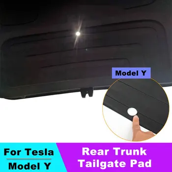Задняя Крышка багажника Для Tesla Model Y TPE Защитная Накладка Водонепроницаемая Внутренняя Накладка На Заднюю дверь Противоударный Коврик От Царапин