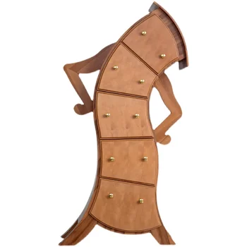 Ретро вилка специальной формы, Поясной комод, Шкафчик, шкафчик для входа, Индивидуальный креативный боковой шкаф, Шкафы из массива дерева