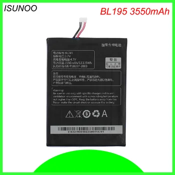 Аккумулятор для планшета ISUNOO 3550mAh BL195 для мобильного телефона Batterie для Lenovo A2107 A2207 L12T1P31 battery