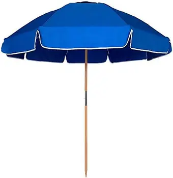Сверхмощный пляжный зонт от сильного ветра, рамы для пляжных зонтов коммерческого класса с вентиляционным отверстием, столб из ясеня и сумка для переноски, УФ 50 + P Rai