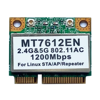 1200 Мбит/с MT7612EN 2,4 G-/5 ГГц Мини-карта PCI-E для сетевого адаптера ноутбука