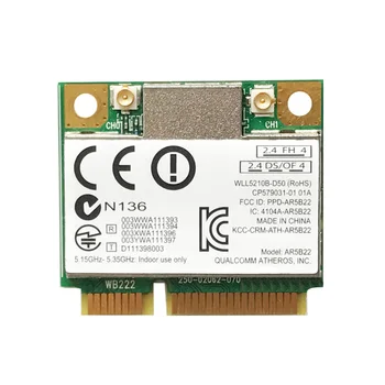 2,4 G/5G Двухдиапазонный 300 Мбит/с Mini PCI-E Беспроводной Адаптер, совместимый с Bluetooth, 4,0 WiFi Сетевая карта, Ключ для Ноутбука, портативных ПК