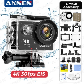 AXNEN H9R H9 Экшн-камера Ultra HD 4K 30fps 1080P 60fps WiFi 2 Дюйма 170D Подводный Водонепроницаемый Шлем Видеозапись Спортивная Камера
