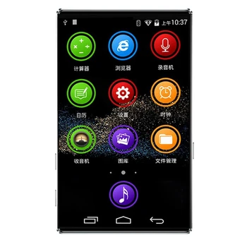 4-Дюймовый Полноэкранный HD MP4-плеер WiFi Android 6.0 MP3 /4 1 + 8 ГБ Bluetooth 5.0 Контактный Музыкальный плеер FM-радио
