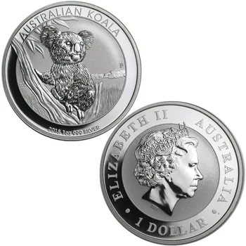 2015 Австралийская серебряная монета в виде Коалы 1 унция, Монета с высоким рельефом
