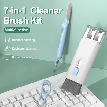 Набор щеток для чистки компьютерной клавиатуры 7 в 1, ручка для чистки наушников для гарнитуры, инструменты для чистки телефона iPad, Очиститель, набор для снятия колпачка для ключей