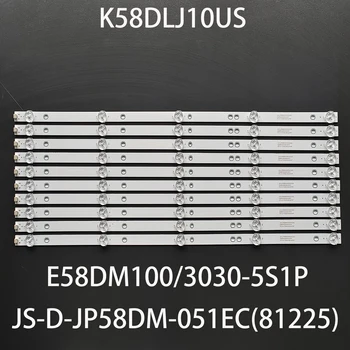 10 шт./компл. светодиодная панель 5LED для TD K58DLJ10US polaroid 58 tvled584k01 JS-D-JP58DM-051EC (81225) E58DM100 3030-5S1P