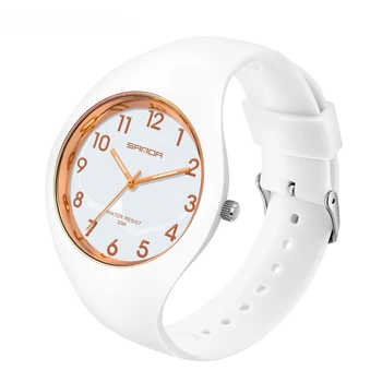 Новый модный тренд Женские часы Спортивные водонепроницаемые наручные часы для женщин Повседневные часы relogio feminino 6056