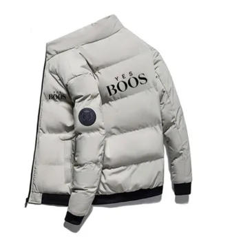 Мужская зимняя куртка и пуховик, Хлопчатобумажная куртка 2023, новая куртка-парка, Мужская ветрозащитная толстая теплая парка M-5XL