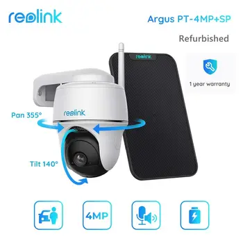 Восстановленная камера] Reolink Go 1080P/4MP Беспроводной Открытый WiFi/4G Аккумулятор PT Камера Монитор безопасности Камера SolarPower
