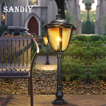 SANDIY Наружный светильник для крыльца, настенный светильник, водонепроницаемое винтажное светодиодное освещение для ворот дома, внутреннего дворика, прохода, наружного бра