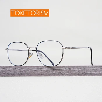 Токеторизм, сверхлегкие Женские очки с защитой от радиации, анти-Синие, в тонкой металлической оправе, простые Очки 5198