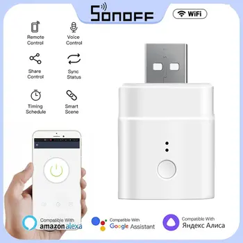Itead Sonoff Micro 5V USB Smart Wifi Adapter Switch Беспроводной USB-адаптер Для Автоматизации Умного Дома через eWeLink Alexa Google Home
