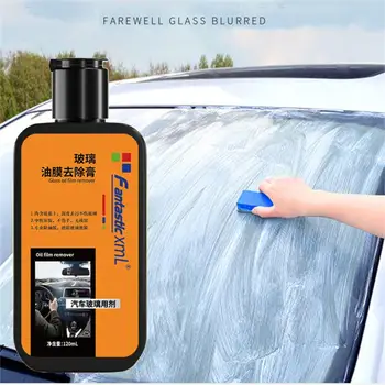 120 мл Паста для чистки масляной пленки на автомобильном стекле, средство для мытья Жидкого покрытия стекла, Средство для удаления водяных знаков на стекле в ванной