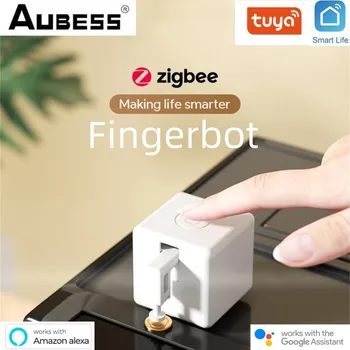 Приложение Tuya Zigbee Fingerbot Plus Smart Switch Button Smart Home Remote Control Smart Life Работает с Alexa Google Home Alice