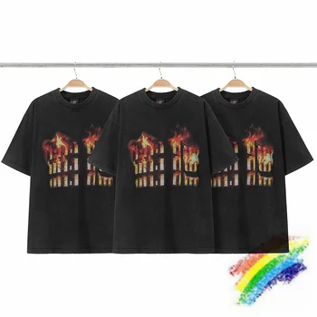 Винтажная футболка с принтом пожарной вышки, мужская Женская футболка, топы, тройник