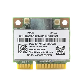 16FB AR5B22, совместимая с Bluetooth 2.4 / 5G двухдиапазонная беспроводная карта MINI PCIE 300M