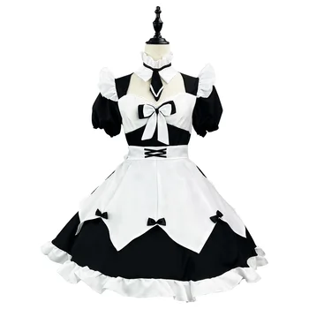 Оригинальная японская мягкая одежда горничной принцессы Лолиты в стиле Лолиты для девочек, платье горничной для косплея интернет-знаменитостей, женская одежда