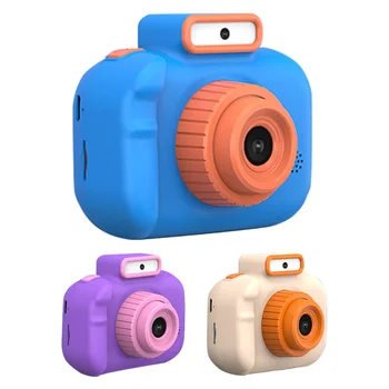 2-Дюймовая детская игрушка-камера с картой памяти, HD-экран, мультяшная цифровая камера, подарок на день рождения, детские игрушки, зарядка через USB с ремешком