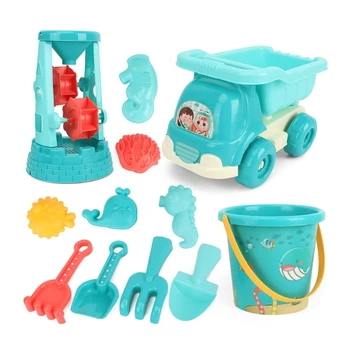 Игрушка из песка, включая колесо для песка, игрушечный грузовик, лопату, ведро, формы, набор игрушек
