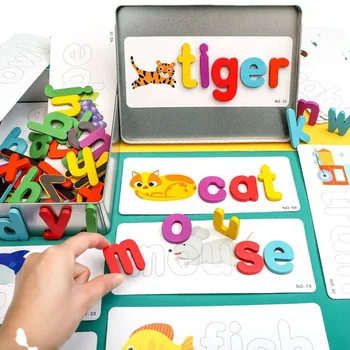 Набор детских карточек на английском языке, прочная недеформируемая игрушка с буквами для ребенка