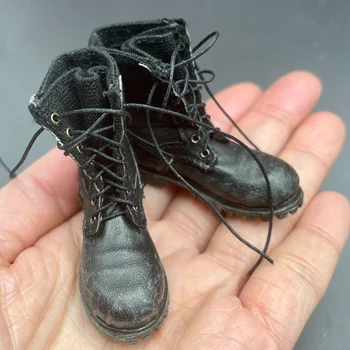 Черные ботинки Combat Tactic в масштабе 1/6 для 12-дюймовой мужской фигурки