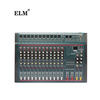 DN1233 ELM 12-канальный профессиональный звуковой аудиомикшер с интерфейсом USB, микшер с контроллером, профессиональный аудиоусилитель