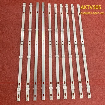 50 шт./лот Светодиодная панель подсветки для AKAI AKTV505 TI4910DLEDDS C50ANSMT-4K DS50M73-DS07-V01 DSBL-WG 2W2006-DS50M7301-01