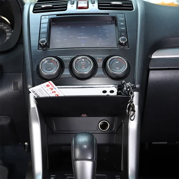 Для Subaru Forester 2013-2018 ABS Черный Автомобильный ящик для хранения Под панелью кондиционера, ящик для хранения мобильного телефона, Автомобильные аксессуары