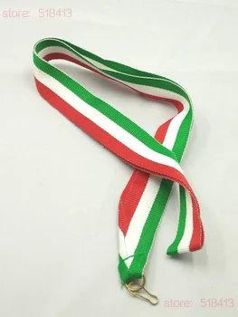 Красные, белые, синие ленты для медалей, высококачественная вязаная гимнастическая лента Унисекс для школьного спортивного дня, вышивка, горячая распродажа 2021