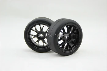 Новый дизайн, 4 шт., высокоскоростные шины для дрифта RC1/10, обод колеса со смещением 3 мм (материал черный), подходит для дрифтерного автомобиля 1:10