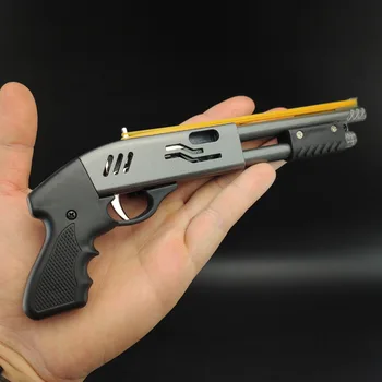новый антистрессовый мини-пистолет с 8 непрерывными резинками из сплава, Миниатюрная модель, Украшения, игрушки, Креативные подарки