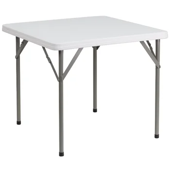 Роскошная мебель Площадью 2,85 Квадратных Фута из гранитного белого пластика, Портативный Складной столик для пикника на открытом воздухе