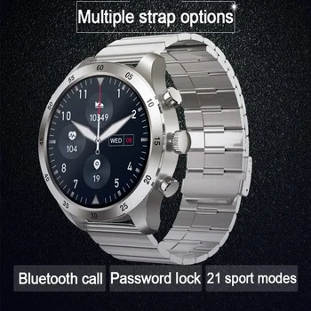 Смарт-часы для Мужчин HD Bluetooth Call Lady Музыкальный плеер Умные часы Бизнес Спорт Фитнес-трекер для Android ios 2022