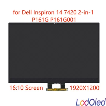 14,0 ‘FHD + ЖК-дисплей с сенсорным экраном в Сборе для Dell Inspiron 14 7420 P161G P161G001 без Рамки 1920X1200 30pin 60 Гц