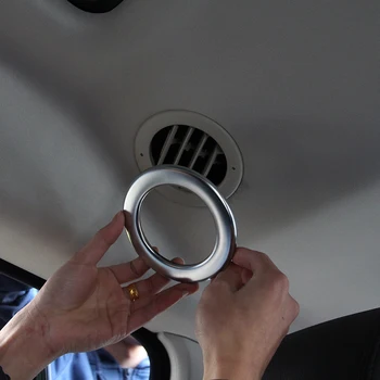 2 шт. Хромированный Аксессуар для интерьера, кольцо для выпуска воздуха, накладка, наклейка для Land Rover Discovery 4 2010-2016, автомобильный Стайлинг